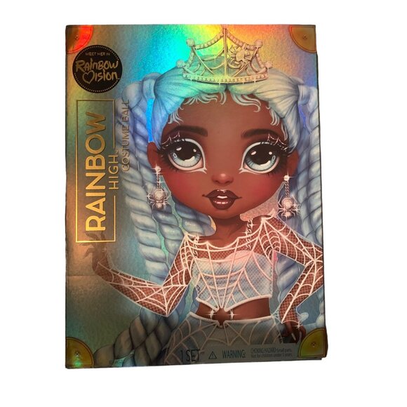 Rainbow Vision COSTUME BALL Rainbow High ROBIN STERLING Spider Web Costume Doll - Picture 6 of 7